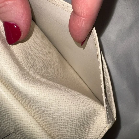 LOUIS VUITTON *rare* Mini Lin Croisette Portefeuille Viennois Pink/Rouge Wallet - Picture 9 of 15